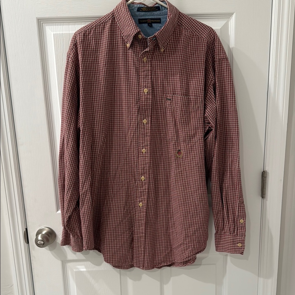 Men's Red Checkered Shirt